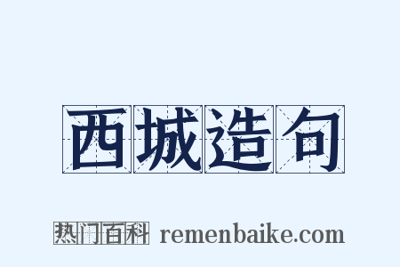 西城造句是什么意思的图片